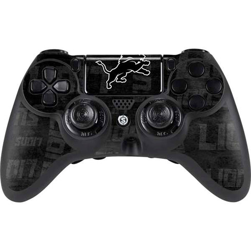 NFL Detroit Lions Black & White PlayStation PS4 Skins