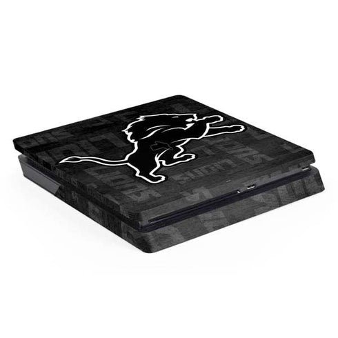 NFL Detroit Lions Black & White PlayStation PS4 Skins