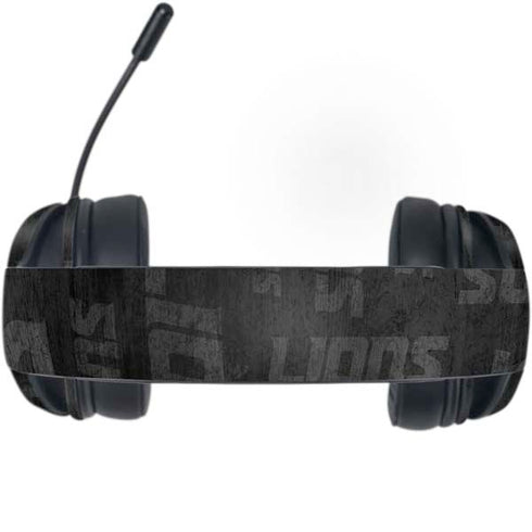 NFL Detroit Lions Black & White Razer Kraken X Skin