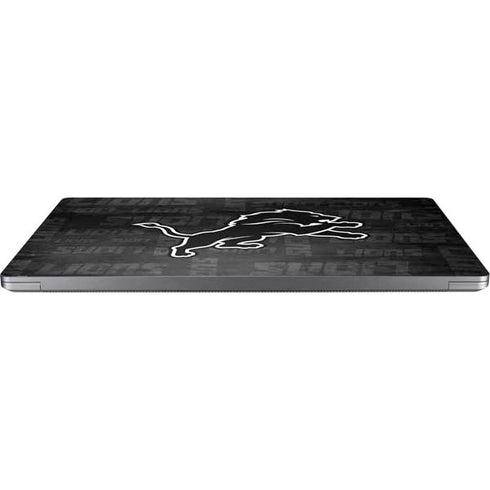 NFL Detroit Lions Black & White Laptop Skins