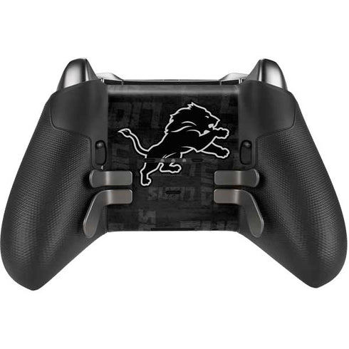 NFL Detroit Lions Black & White Xbox Elite Wireless Controller Series 2 Skin