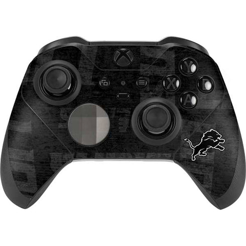 NFL Detroit Lions Black & White Xbox Elite Wireless Controller Series 2 Skin