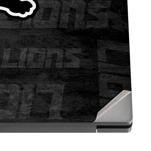 NFL Detroit Lions Black & White Dell XPS Skin