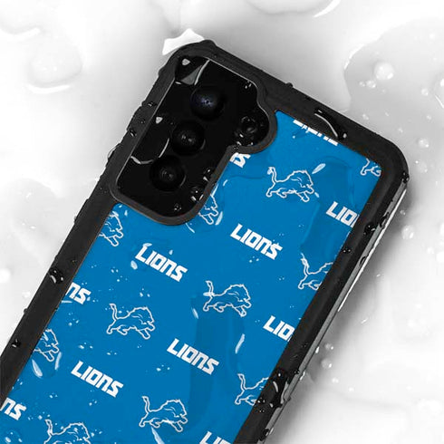 NFL Detroit Lions Blitz Series Galaxy S24 Waterproof Case