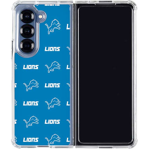 NFL Detroit Lions Blitz Series Galaxy Z Fold6 Clear Case