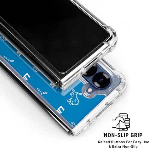 NFL Detroit Lions Blitz Series Galaxy Z Fold6 Clear Case