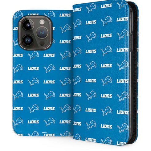 NFL Detroit Lions Blitz Series iPhone 15 Pro Folio Case