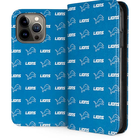 NFL Detroit Lions Blitz Series iPhone 15 Pro Max Folio Case