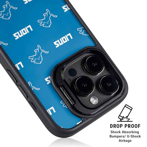 NFL Detroit Lions Blitz Series iPhone 15 Pro Max Kickstand Case
