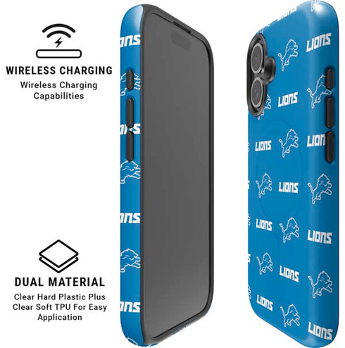 NFL Detroit Lions Blitz Series iPhone 16 Magsafe Impact Case