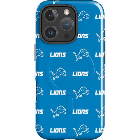 NFL Detroit Lions Blitz Series iPhone 16 Pro Max Magsafe Impact Case