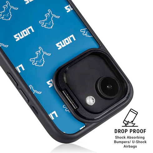 NFL Detroit Lions Blitz Series iPhone 16e Kickstand Case