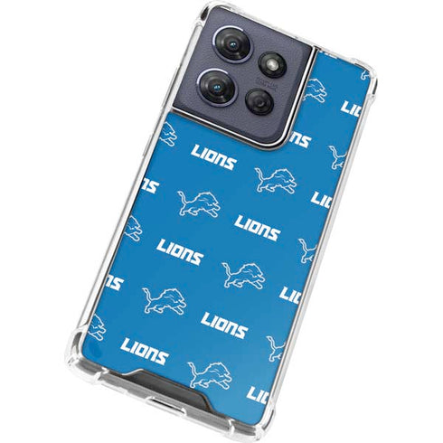NFL Detroit Lions Blitz Series Moto G Play 5G (2025) Clear Case