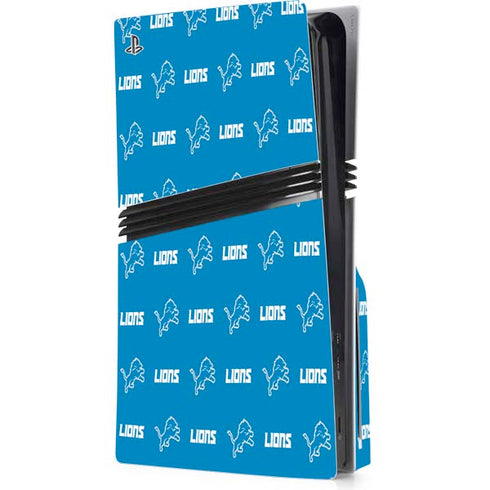 NFL Detroit Lions Blitz Series PS5 Pro Disk Console Skin