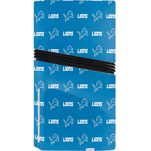 NFL Detroit Lions Blitz Series PS5 Pro Disk Console Skin