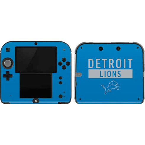 NFL Detroit Lions Blue Performance Series Nintendo Skins