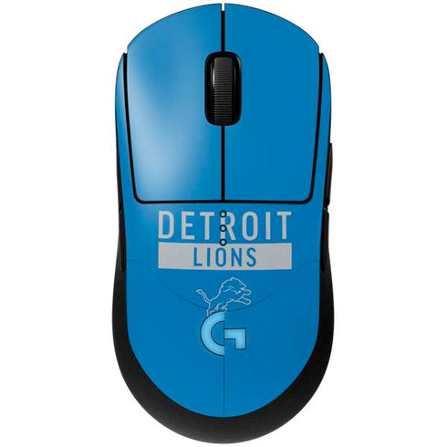 NFL Detroit Lions Blue Performance Series G Pro Wireless Gaming Mouse Skin