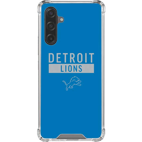NFL Detroit Lions Blue Performance Series Galaxy A17 Clear Case