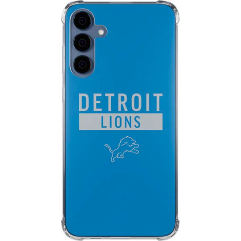 NFL Detroit Lions Blue Performance Series Galaxy A35 5G Clear Case