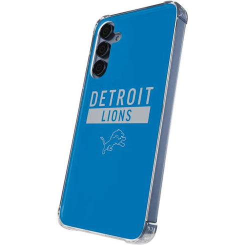 NFL Detroit Lions Blue Performance Series Galaxy A35 5G Clear Case