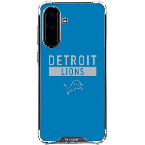 NFL Detroit Lions Blue Performance Series Galaxy A36 5G Clear Case