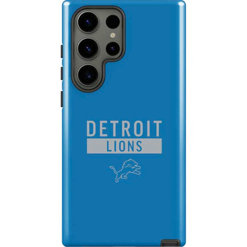 NFL Detroit Lions Blue Performance Series Galaxy S23 Ultra Pro Case