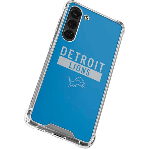 NFL Detroit Lions Blue Performance Series Galaxy S24 FE Clear Case