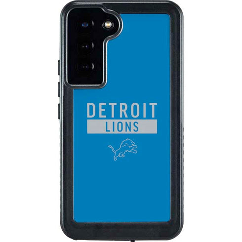 NFL Detroit Lions Blue Performance Series Galaxy S24 Plus Waterproof Case