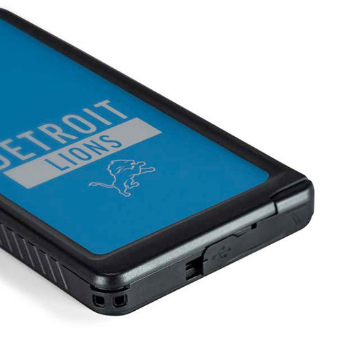 NFL Detroit Lions Blue Performance Series Galaxy S24 Ultra Waterproof Case