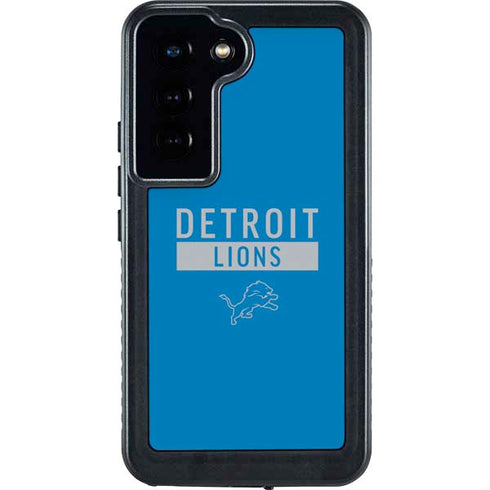 NFL Detroit Lions Blue Performance Series Galaxy S24 Waterproof Case