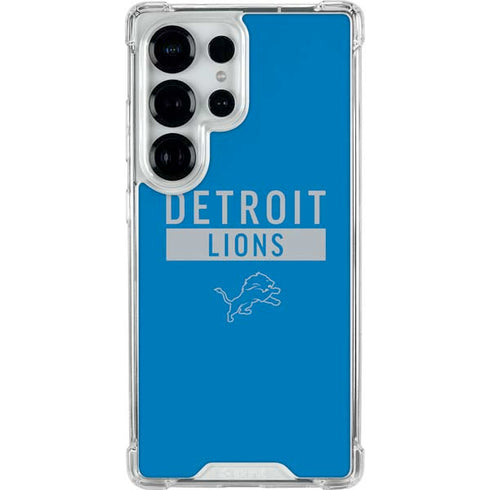 NFL Detroit Lions Blue Performance Series Galaxy S25 Ultra Clear Case