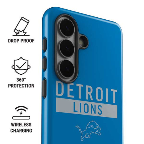 NFL Detroit Lions Blue Performance Series Galaxy S26 Plus Impact Case