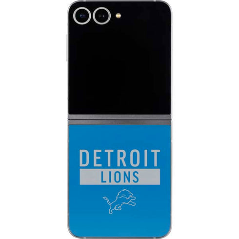 NFL Detroit Lions Blue Performance Series Galaxy Z Flip6 Skin