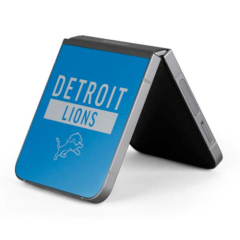 NFL Detroit Lions Blue Performance Series Galaxy Z Flip6 Skin