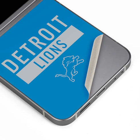 NFL Detroit Lions Blue Performance Series Galaxy Z Flip6 Skin