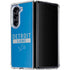 NFL Detroit Lions Blue Performance Series Galaxy Z Fold5 5G Clear Case