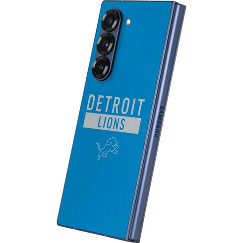 NFL Detroit Lions Blue Performance Series Galaxy Z Fold6 Skin
