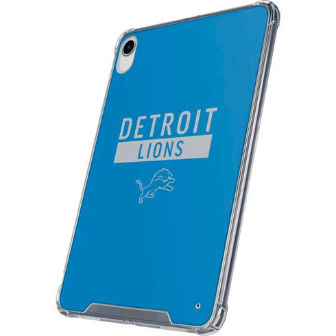 NFL Detroit Lions Blue Performance Series iPad 11th Gen (2025) Clear Case