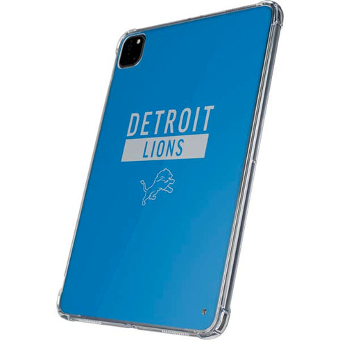NFL Detroit Lions Blue Performance Series iPad Pro 11in (2024) Clear Case
