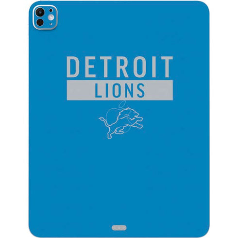 NFL Detroit Lions Blue Performance Series iPad Pro 13in M4 (2024) Skin