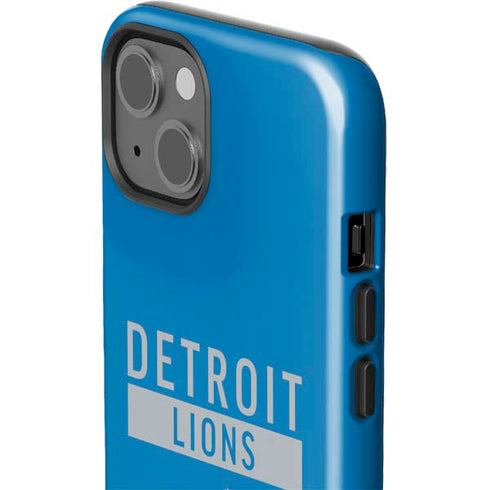 NFL Detroit Lions Blue Performance Series iPhone 15 Impact Case