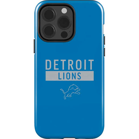 NFL Detroit Lions Blue Performance Series iPhone 15 Pro Impact Case