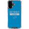 NFL Detroit Lions Blue Performance Series iPhone 16 Plus Clear Case