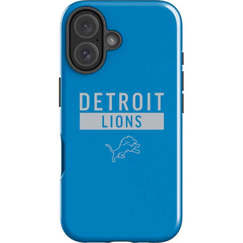 NFL Detroit Lions Blue Performance Series iPhone 16 Plus Impact Case