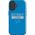 NFL Detroit Lions Blue Performance Series iPhone 16 Plus Impact Case