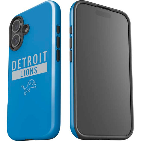 NFL Detroit Lions Blue Performance Series iPhone 16 Plus Impact Case