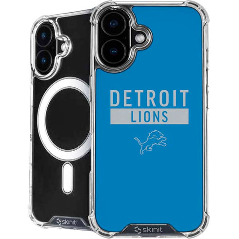 NFL Detroit Lions Blue Performance Series iPhone 16 Plus MagSafe Case