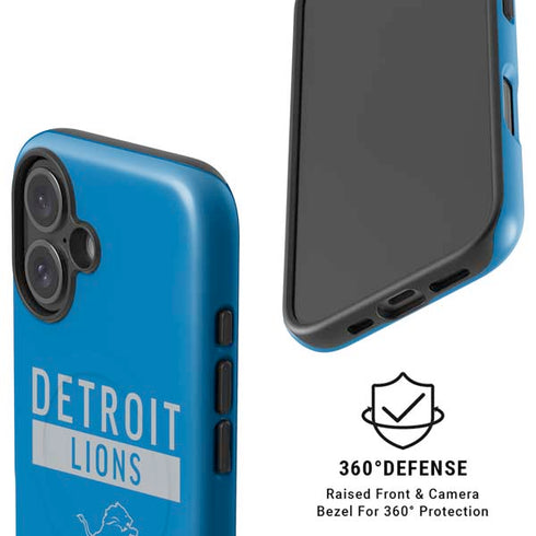 NFL Detroit Lions Blue Performance Series iPhone 16 Plus Magsafe Impact Case