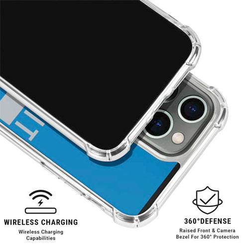 NFL Detroit Lions Blue Performance Series iPhone 16 Pro Clear Case