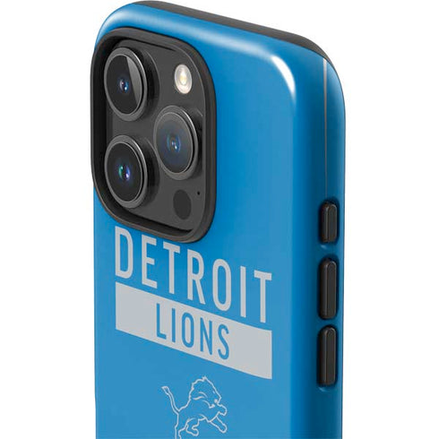 NFL Detroit Lions Blue Performance Series iPhone 16 Pro Impact Case